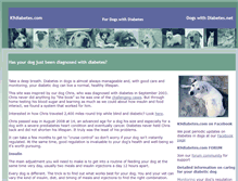 Tablet Screenshot of k9diabetes.com
